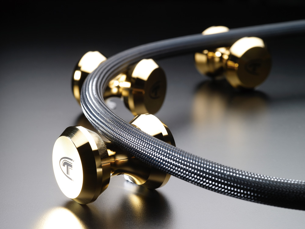 TELOS Gold Plated Pure Copper Cable Stand (set of 3)