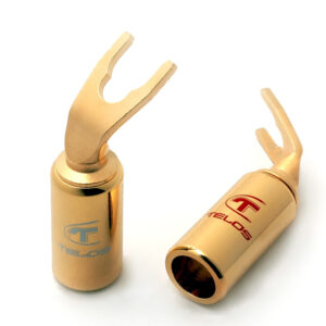 Telos Gold-Plated Spade Connectors (pair)
