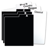Record Storage Dividers (25)